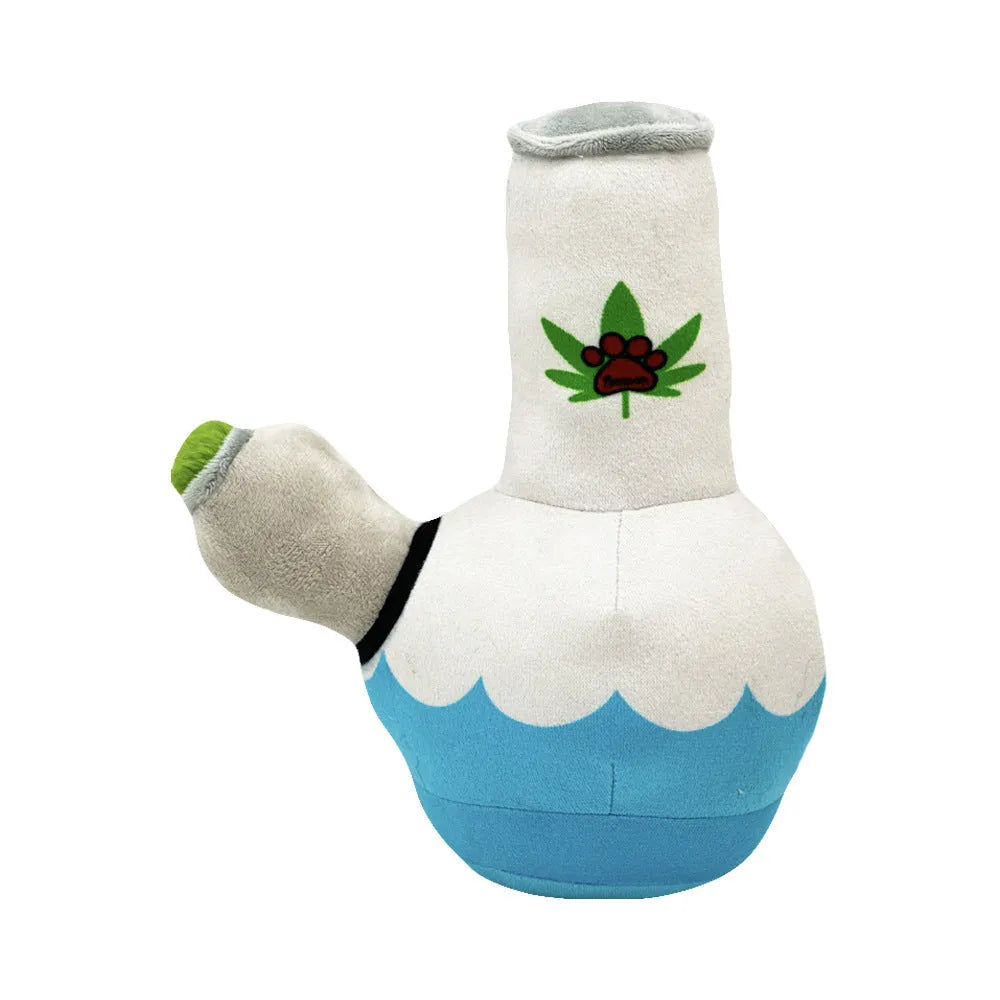 24cm dog plush kettle toy with picture style patterns and soft bite-resistant construction