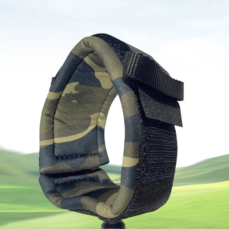 A single surfboard hand holding rope made of coiled pulp material, shown in a random colour.