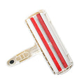 White reusable pet hair remover roller for dog and cat hair on fabric furniture and carpet