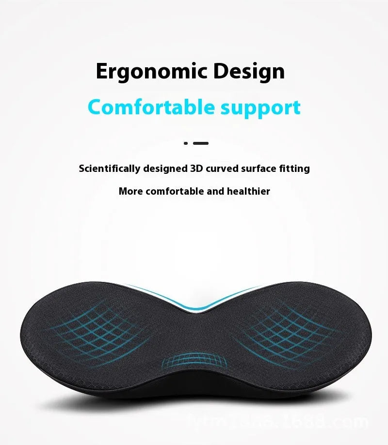 Flat style memory foam car seat cushion for height increase, shown in available colour options.
