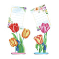 Diamond painting decorative desktop note clip with colourful facets and clip mechanism