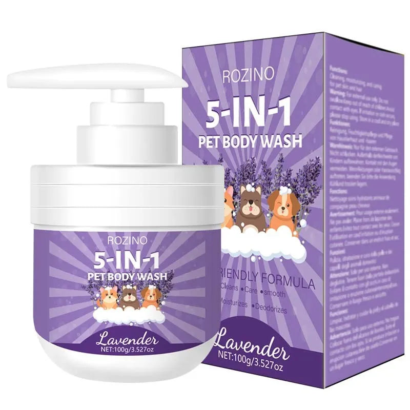 100g pet shower gel bottle with deodorising and sterilising formula for dog and cat washing