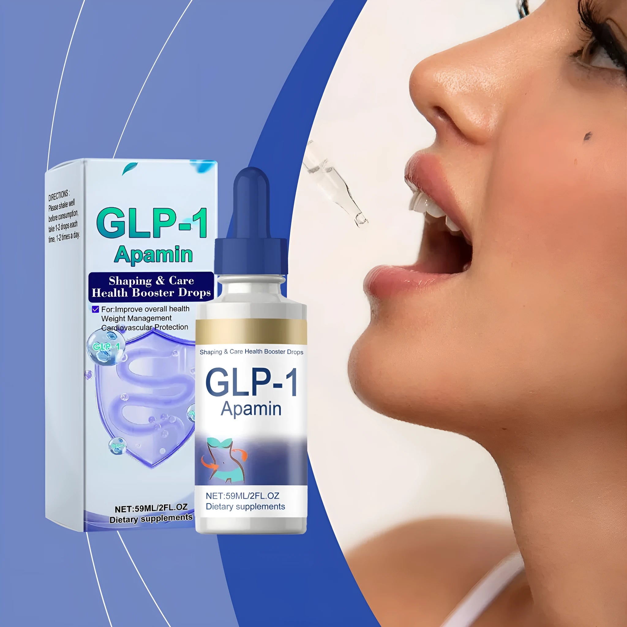 59ml nourishing skin elastic body care drops in dropper bottle for facial and body hydration