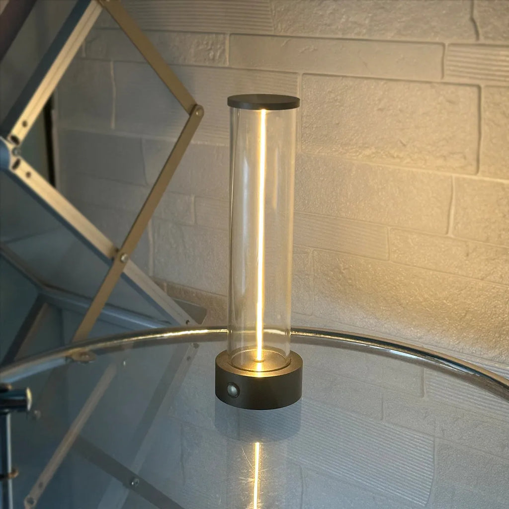 Modern rectangular USB-charged LED glass light strip with magnetic mount, dimensions 53mm by 234mm.