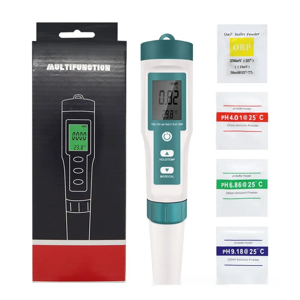 7-in-1 Water Quality Test Pen plastic pH TDS detector SGORP 183x37x37mm