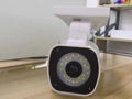 Solar garden light with simulation camera, 5W LED, IP67 waterproof, white 18 lights, aluminium alloy and ABS housing