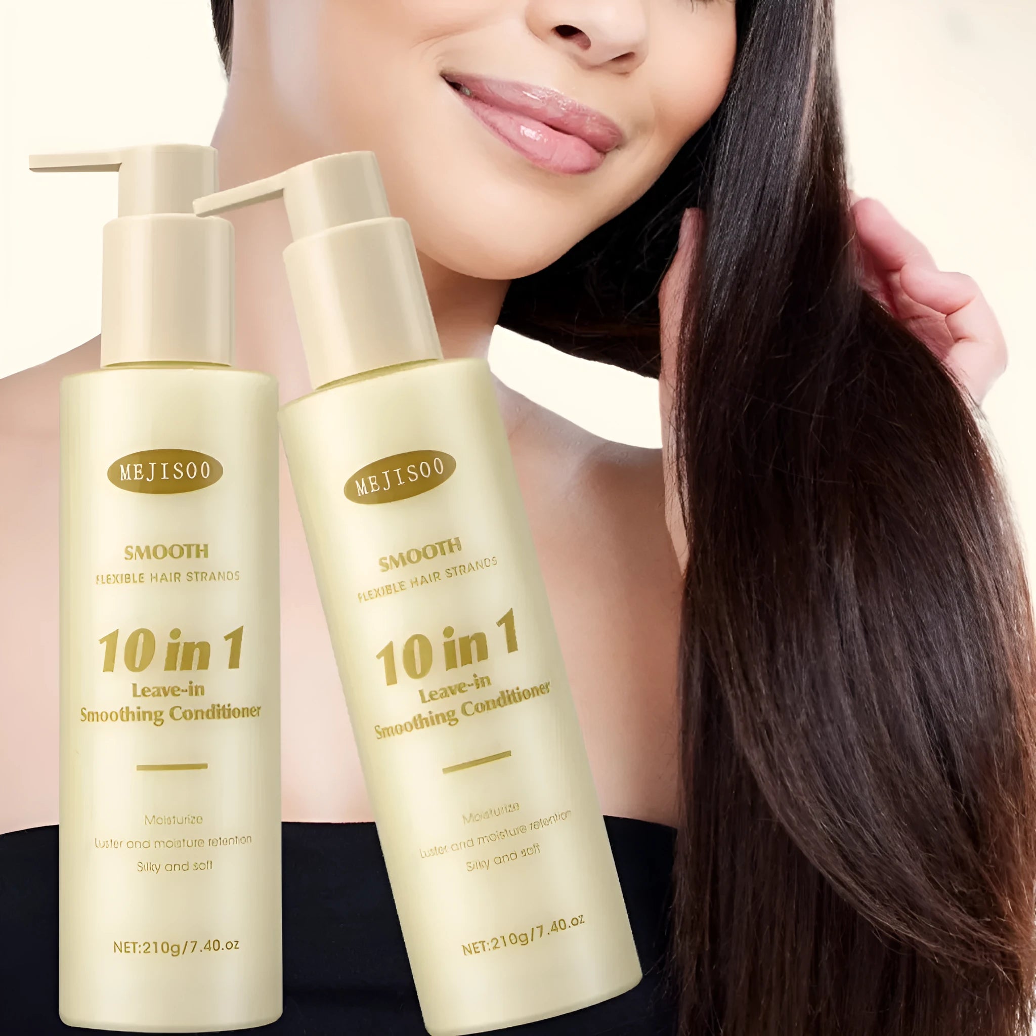 Wash-free soft 10-in-1 hair conditioner bottle 210g for ladies frizzy hair treatment