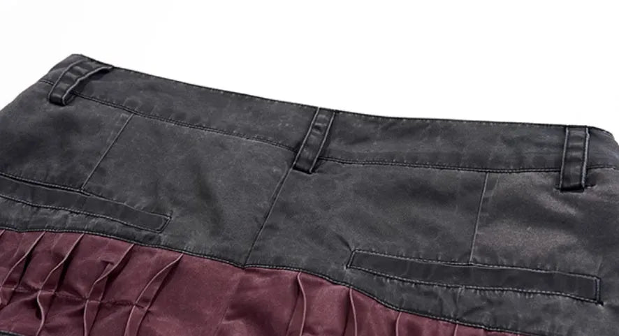 Boys wide-leg summer trousers in Korean style solid black colour