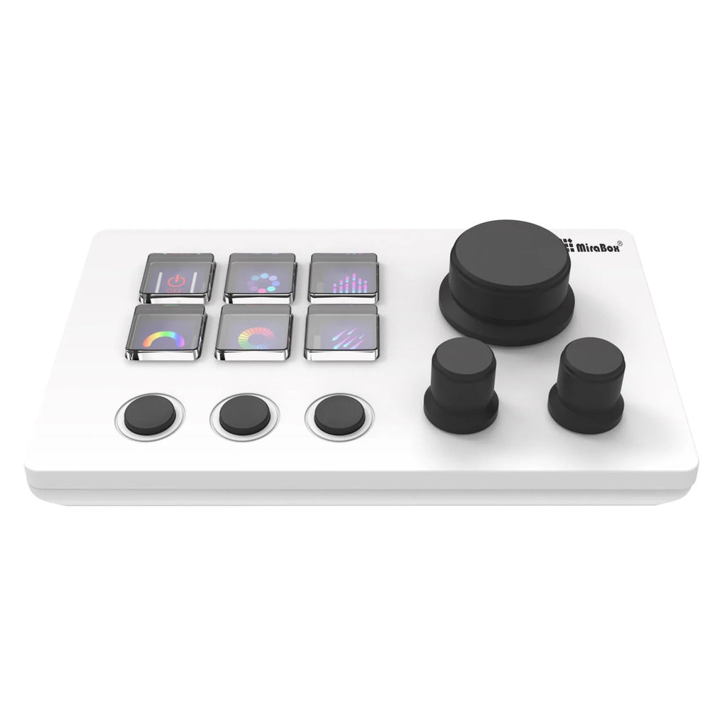 Silicone visual keyboard N3 keypad in black or white with USB cable and mounting bracket