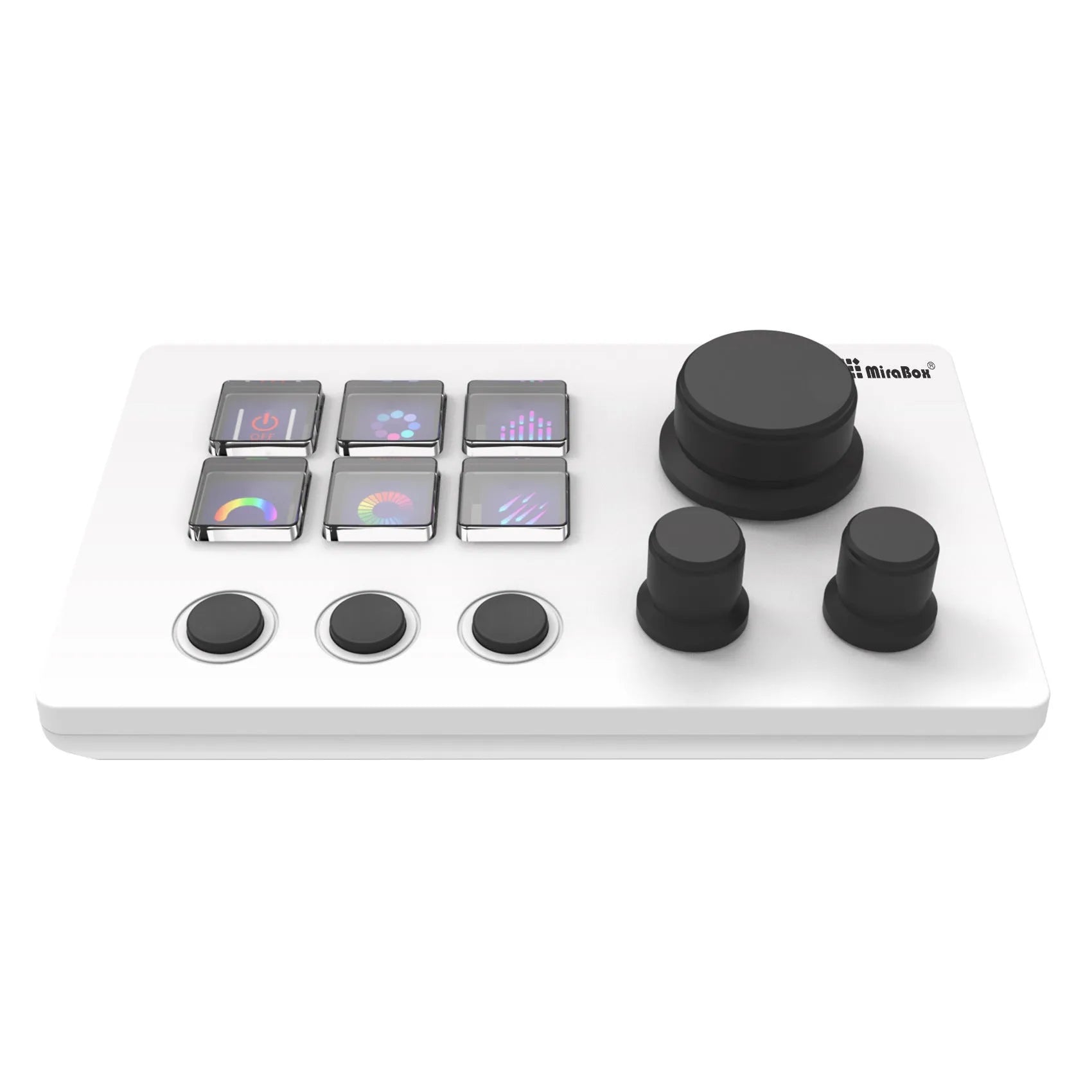 Silicone visual keyboard N3 keypad in black or white with USB cable and mounting bracket
