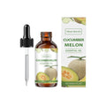 Cucumber melon essential oil bottle with vitamin E for aromatherapy and skincare use