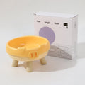 Donut Four Legs cat bowl in PP plastic, 300ml, stable four-leg design for anti-spill feeding