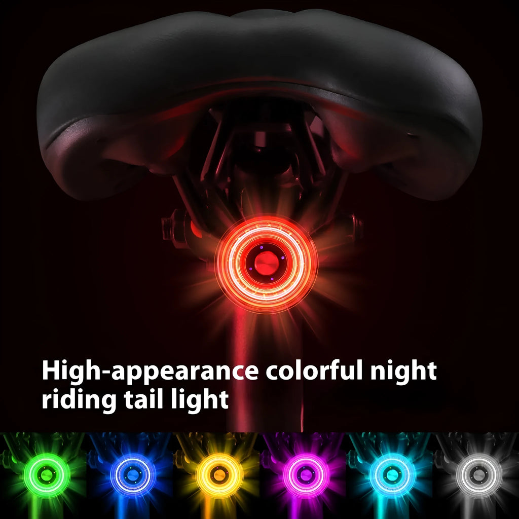 Warning cycling fixture bicycle taillight road aluminium alloy 8x3x12cm 84g Smart Eye Q5