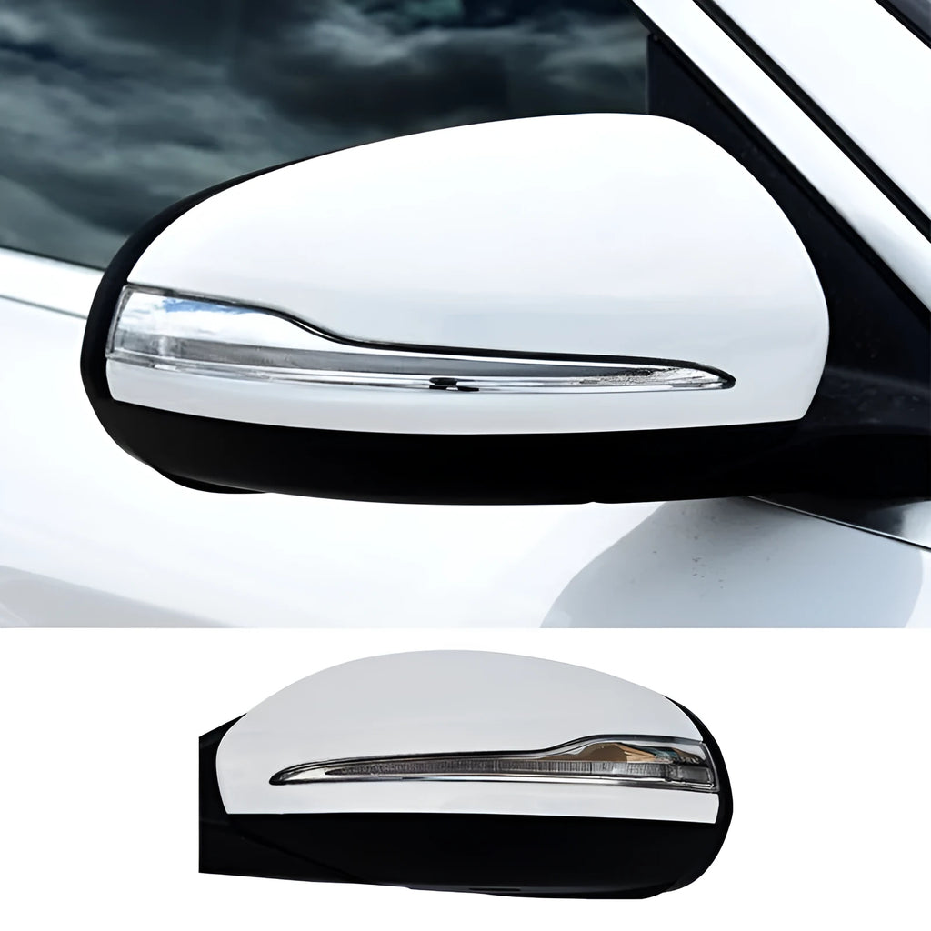 Mercedes-Benz W205 C-Class rearview mirror assembly in ABS plastic construction