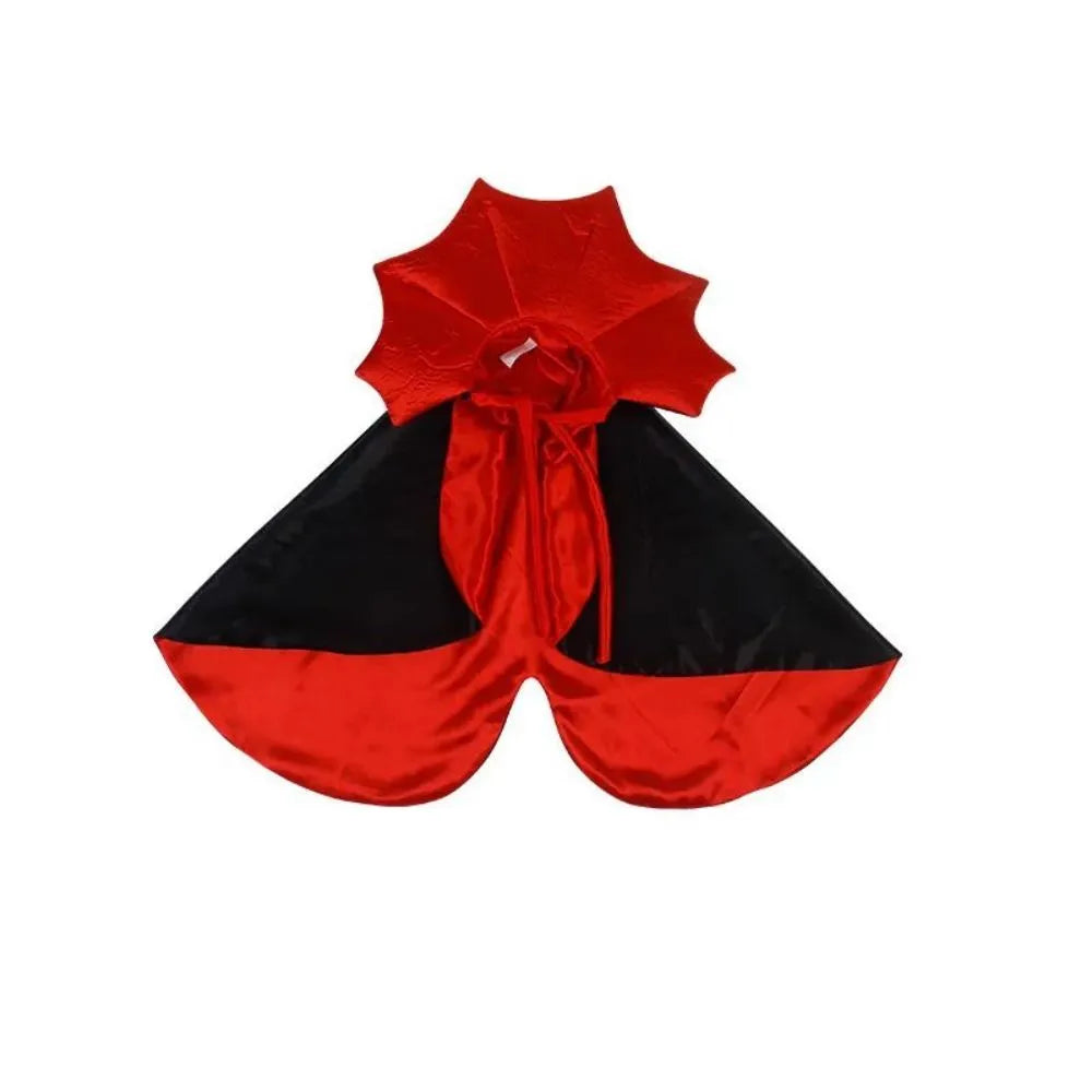 Halloween vampire cloak costume for small dog or cat with cute Kawaii dress design
