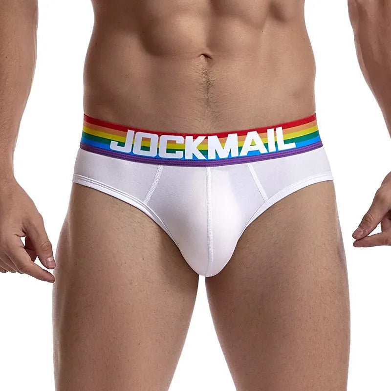 Men's low rise nylon briefs in solid colour black, breathable sheer underwear with transparent fabric