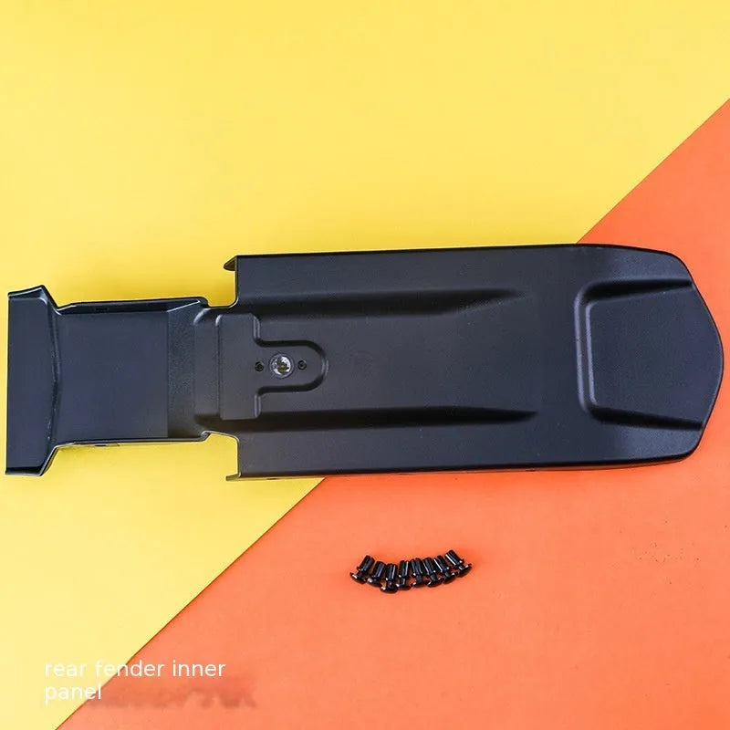 Carbon fibre tail mudguard for Light Bee electric off-road bicycle with lengthened design and inner plate