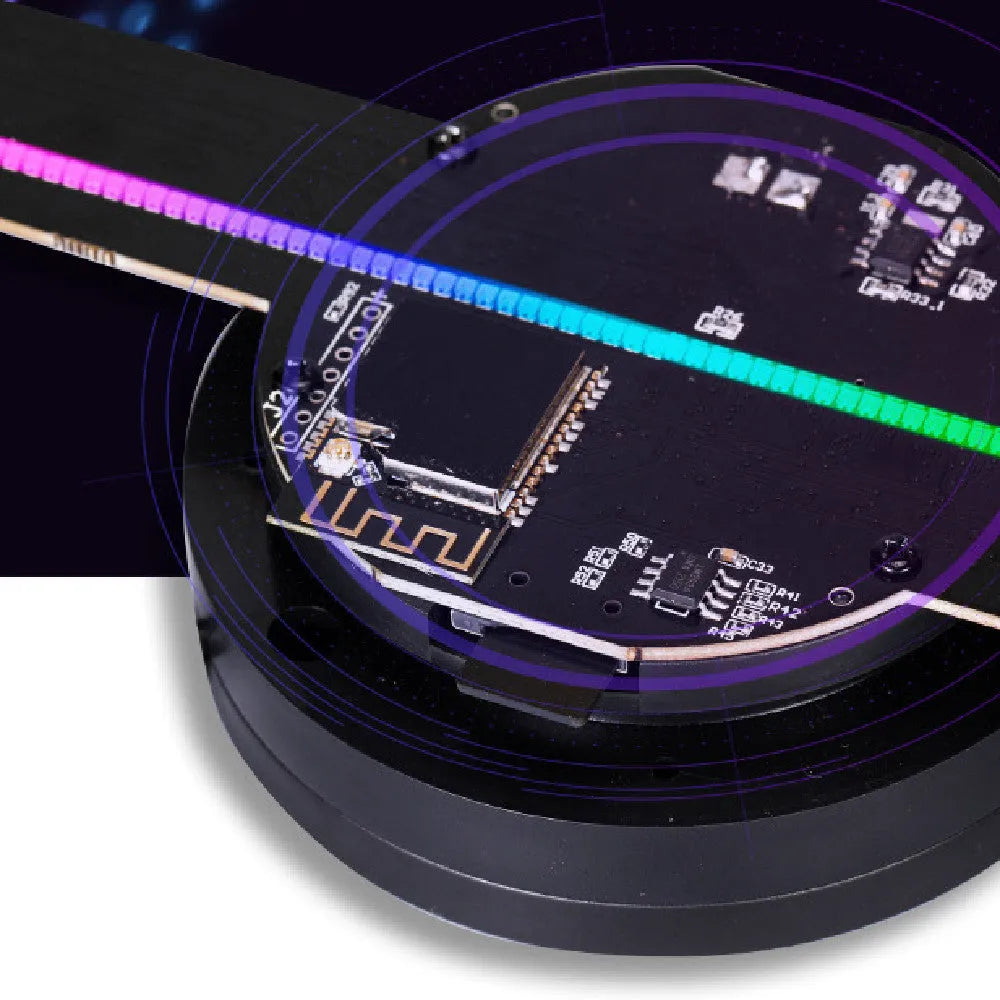 42cm black holographic advertising machine fan screen showing 3D display effect