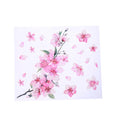 Cherry blossom flower pattern car sticker on vehicle window showing waterproof PVC material