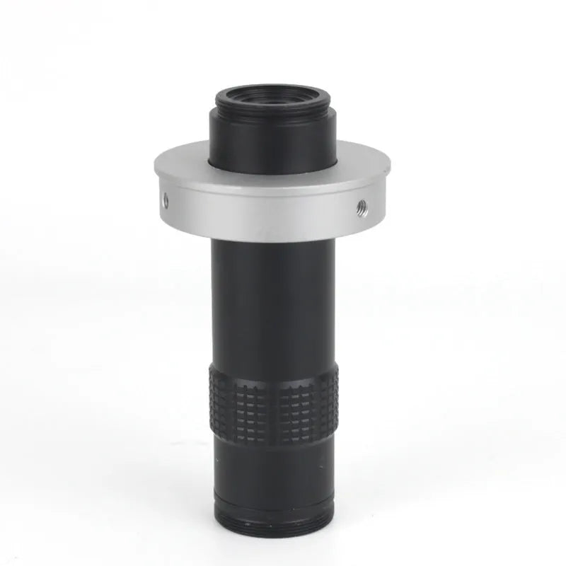 Black aluminium alloy industrial camera monocular lens for electronics repair with 130x display magnification