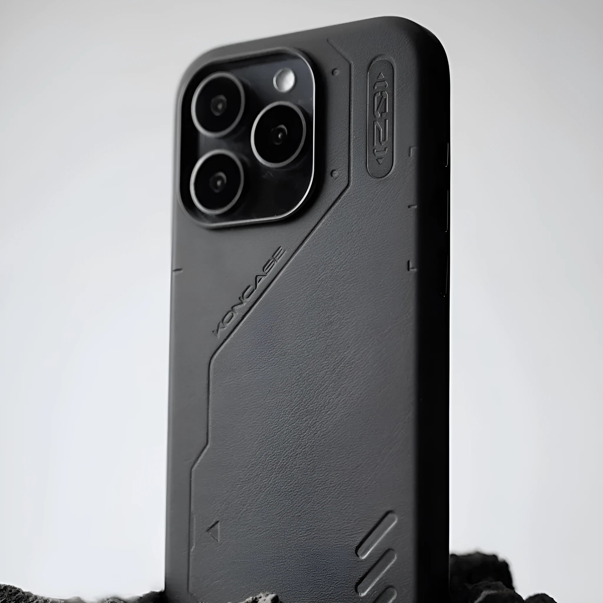 Technology plain leather magnetic phone case for iPhone 14 Pro 14 Pro Max 15 Pro 15 Pro Max with TPU protective shell