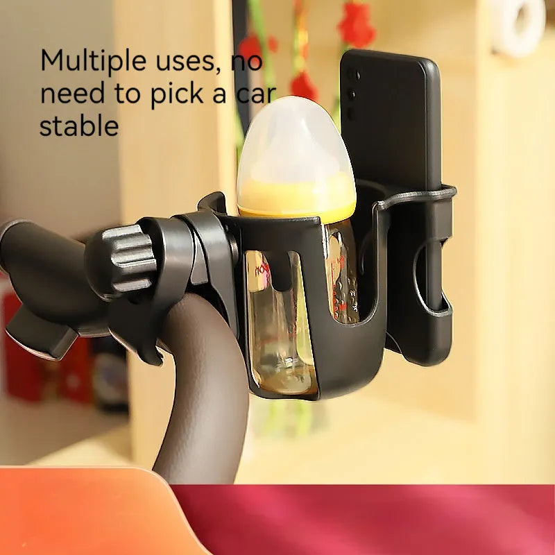 Electric car cup holder in black ABS plastic measuring 19x10x11.3cm