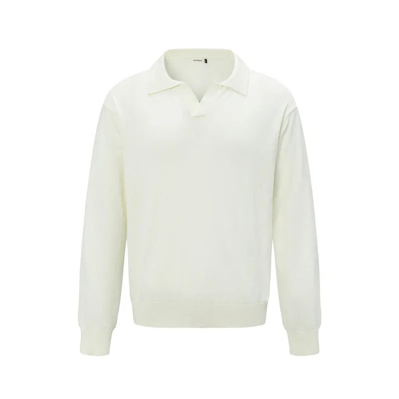 Men's loose fit pullover sweater in acrylic blend fabric available in three colours