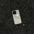 XINGX Design Feilin film mobile phone protective case for iPhone, shown in glossy and frosted finishes.