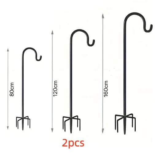 Garden lamp floor outlet hook rod iron plastic anti-rust 80cm 120cm 160cm outdoor use
