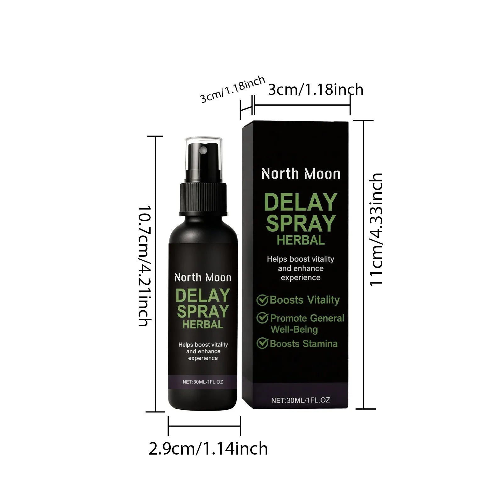 Herbal care spray 30ml bottle with ginger extract and glycerin for skin nourishment