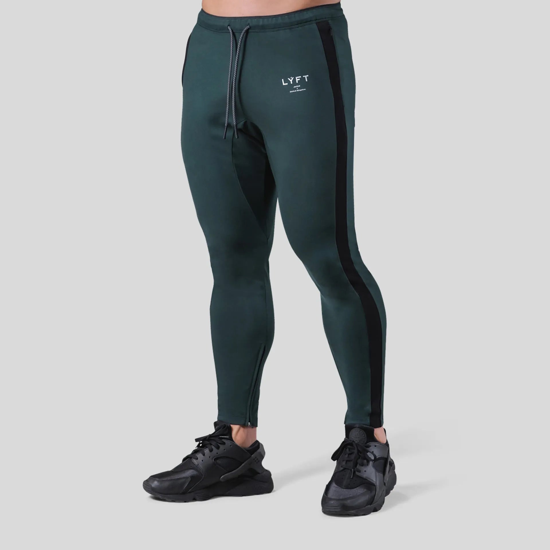 Men's polyester fitness pants for gym leisure, available in multiple colours and sizes M to XXXL