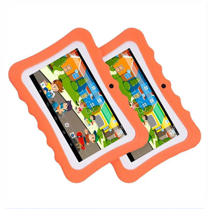 Children's tablet learning machine with 7-inch HD screen and quad-core processor in pink