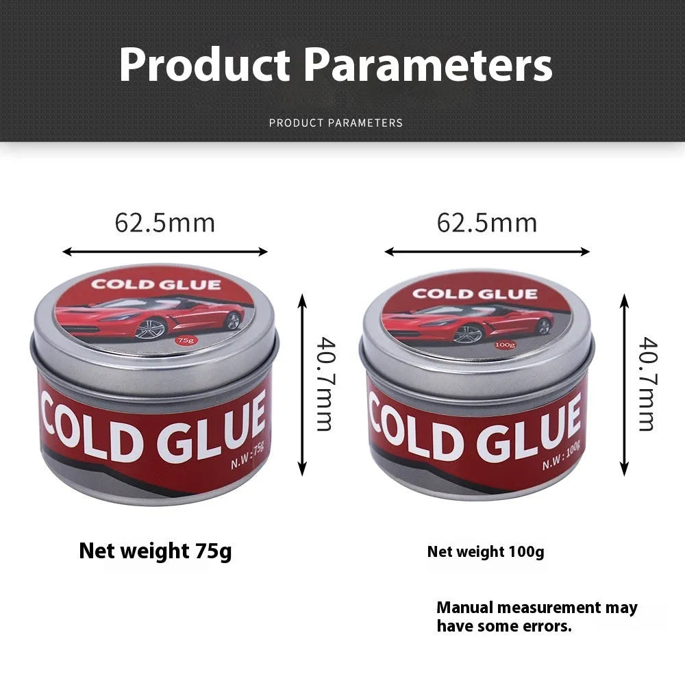 Tube of automobile depression repair cold glue for car body dent restoration
