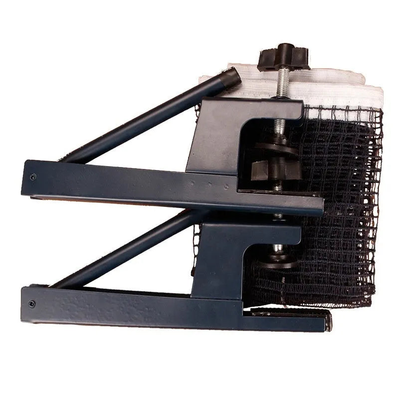 Table tennis net post with universal large clip for thick-edged indoor tables