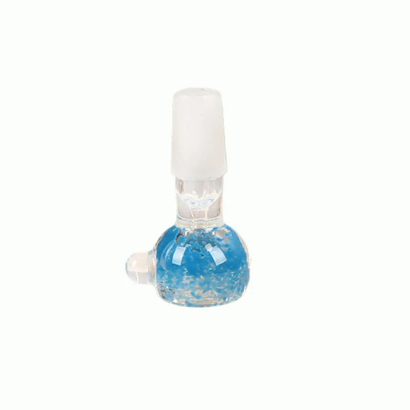 7cm coloured glass tobacco pipe in trumpet geometry design with transparent colour options