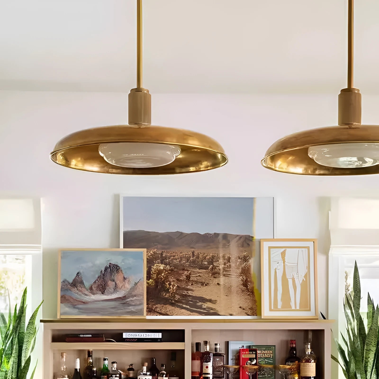 American retro alloy ceiling lamp in copper finish for foyer or balcony