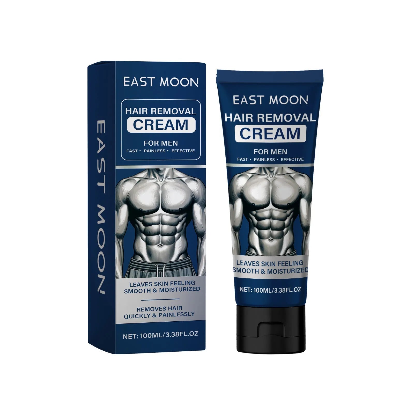 100ml tube of men's hair removal cream for beard, armpit, hand and leg depilation