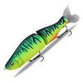 185mm plastic bass fishing swimming bait in one of fifteen colour options A through O.