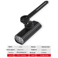 USB rechargeable bicycle headlight set with multiple plastic bracket options for night cycling