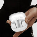 Transparent mini wireless Bluetooth earbuds with ergonomic design and 9D stereo sound