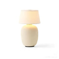 Wireless bedside charging lamp with built-in 1800mA battery in black