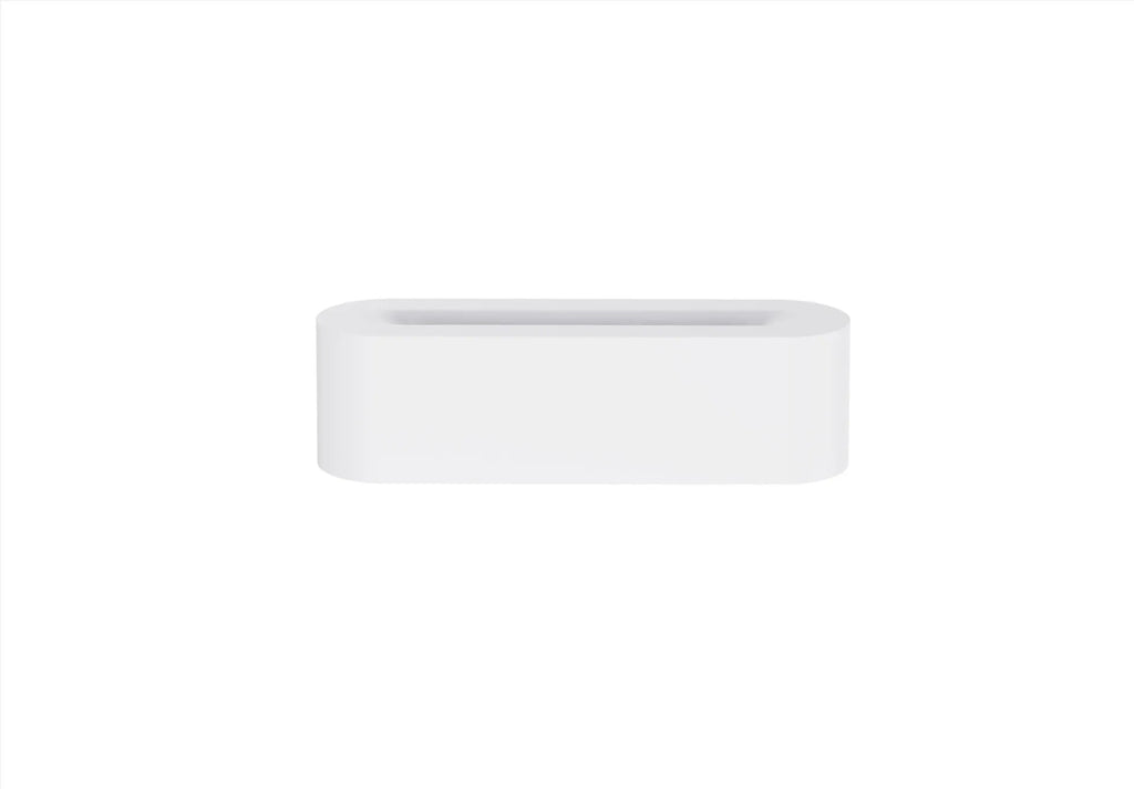 White square DQ709 ultrasonic aroma diffuser with LED flame light effect and cool mist vapour.