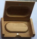 Wooden USB drive gift set in maple wood with coordinating gift box, USB 2.0 interface