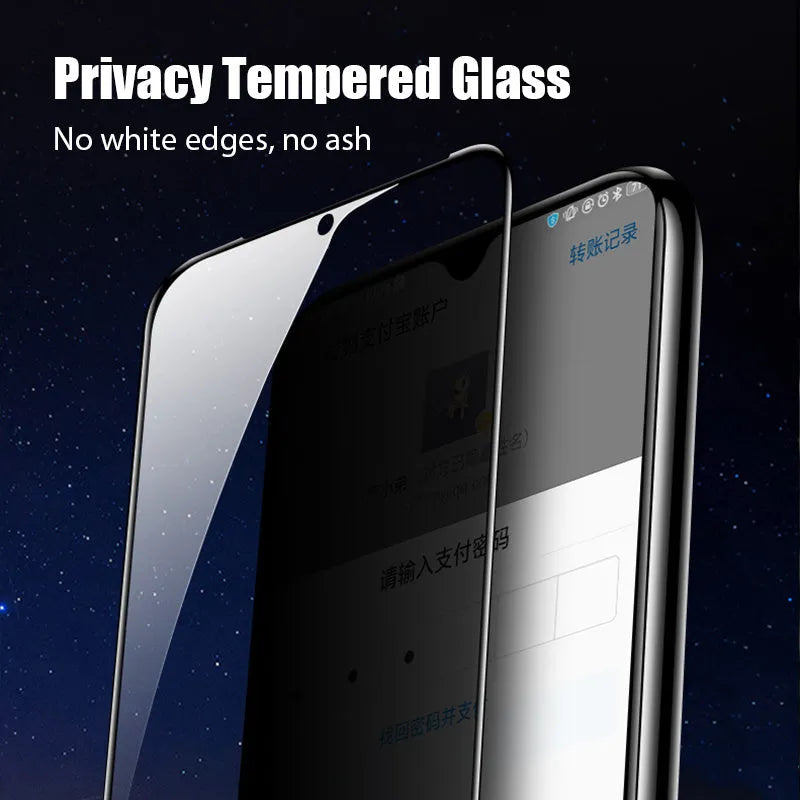 Anti-spy screen protector for Xiaomi Redmi and Poco phones with privacy film technology