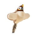 Colourful Interactive Bird Shake the Sparrow plush cat toy on a light background