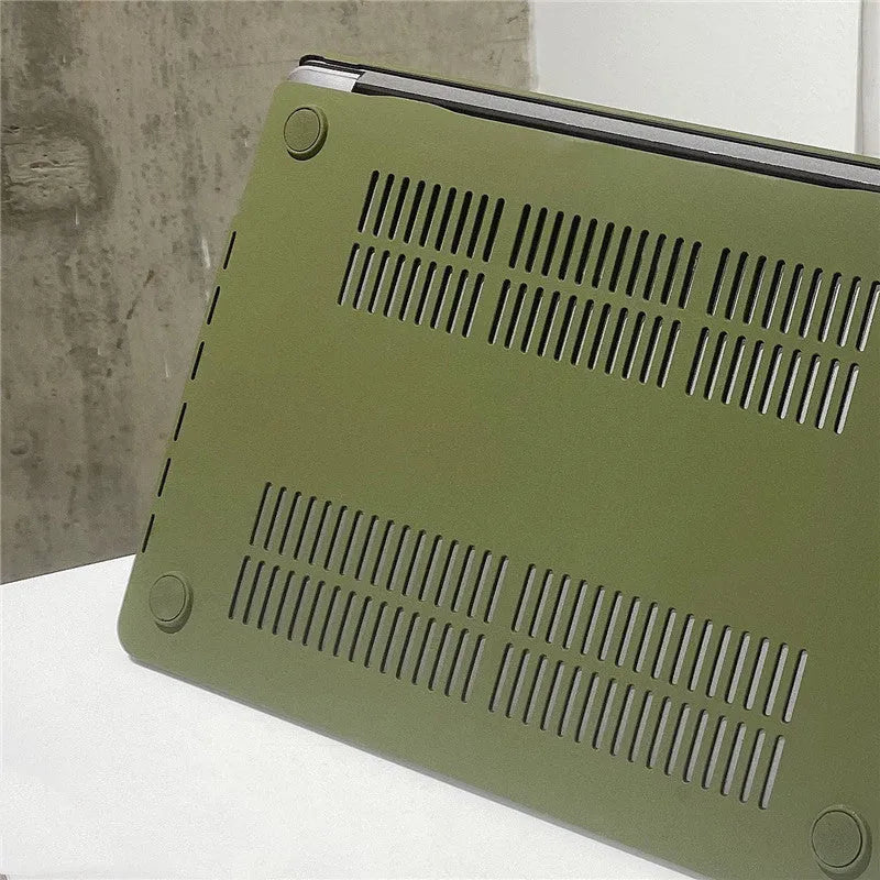 MacBook Notebook Protective Shell in Quicksand Army Green hard case for Apple laptops