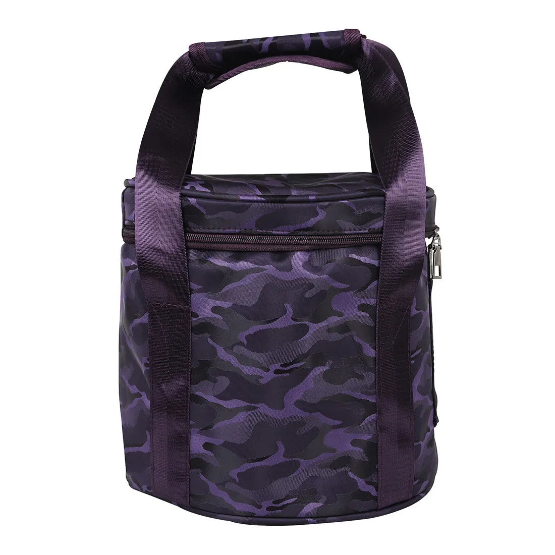 Purple patterned Oxford cloth tote bag for 8 to 14 inch Himalayan singing bowls and crystal bowls, one handbag