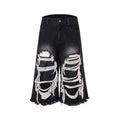 Black women's cropped wide-leg jeans with a mid-high waist and relaxed fit.