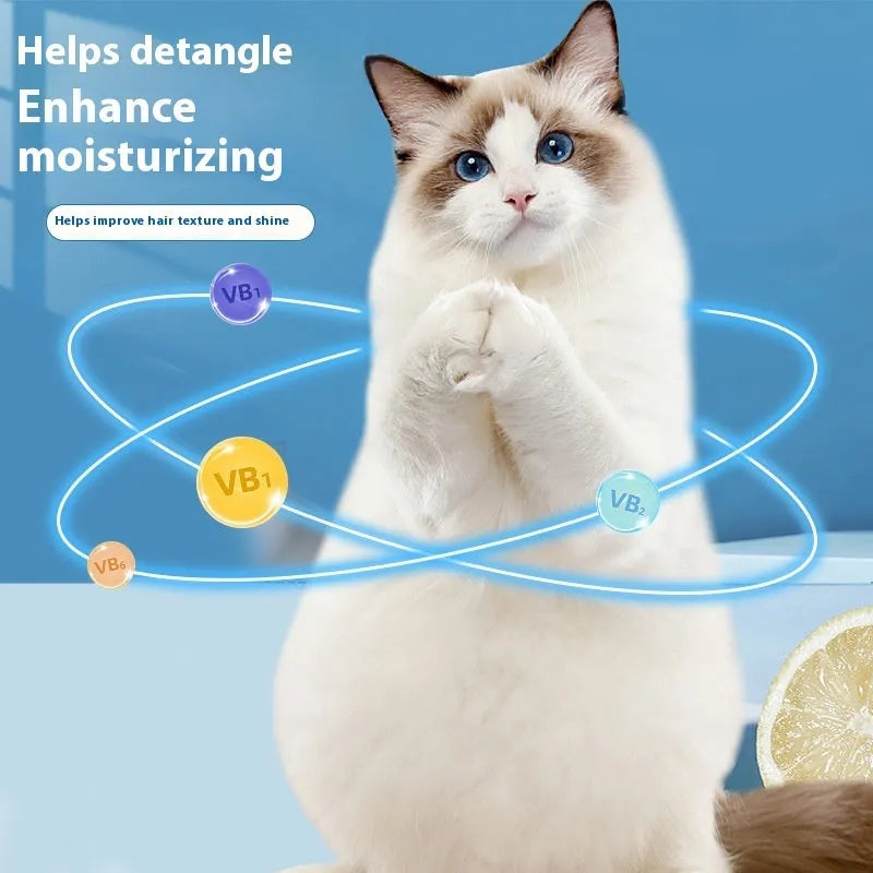 Cat universal bath lotion shampoo 280ml in three tea fragrances for anti-mite and deodorisation