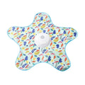 Electric cat toy in blue-fish design on light background, made from PP material